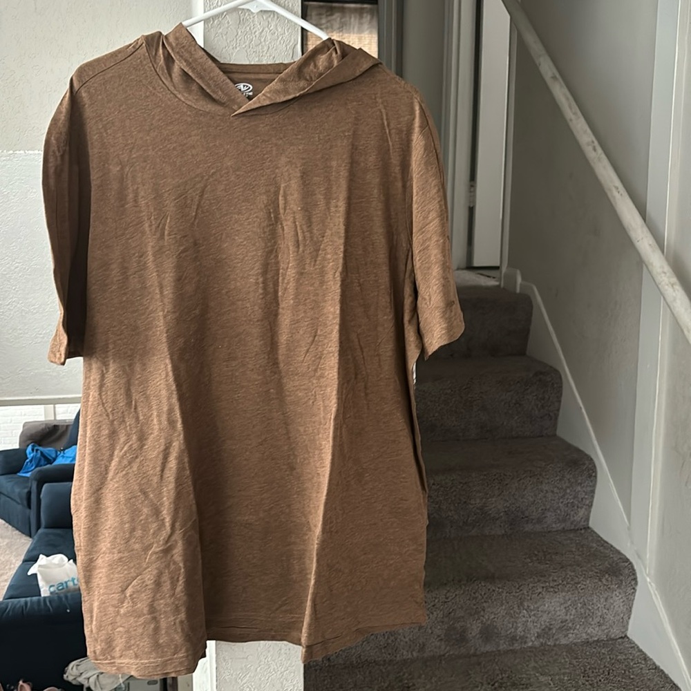 NWT mens hooded shirt